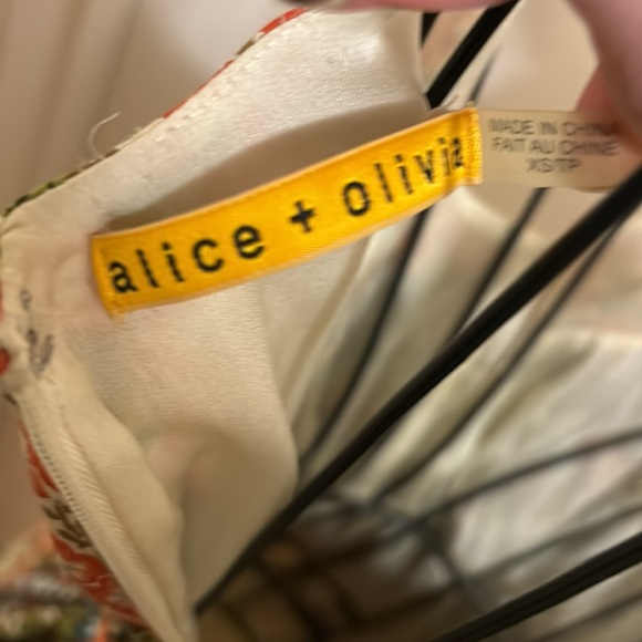 NWOT Alice + Olivia Jordana Belted Sundress XS - Picture 5 of 8